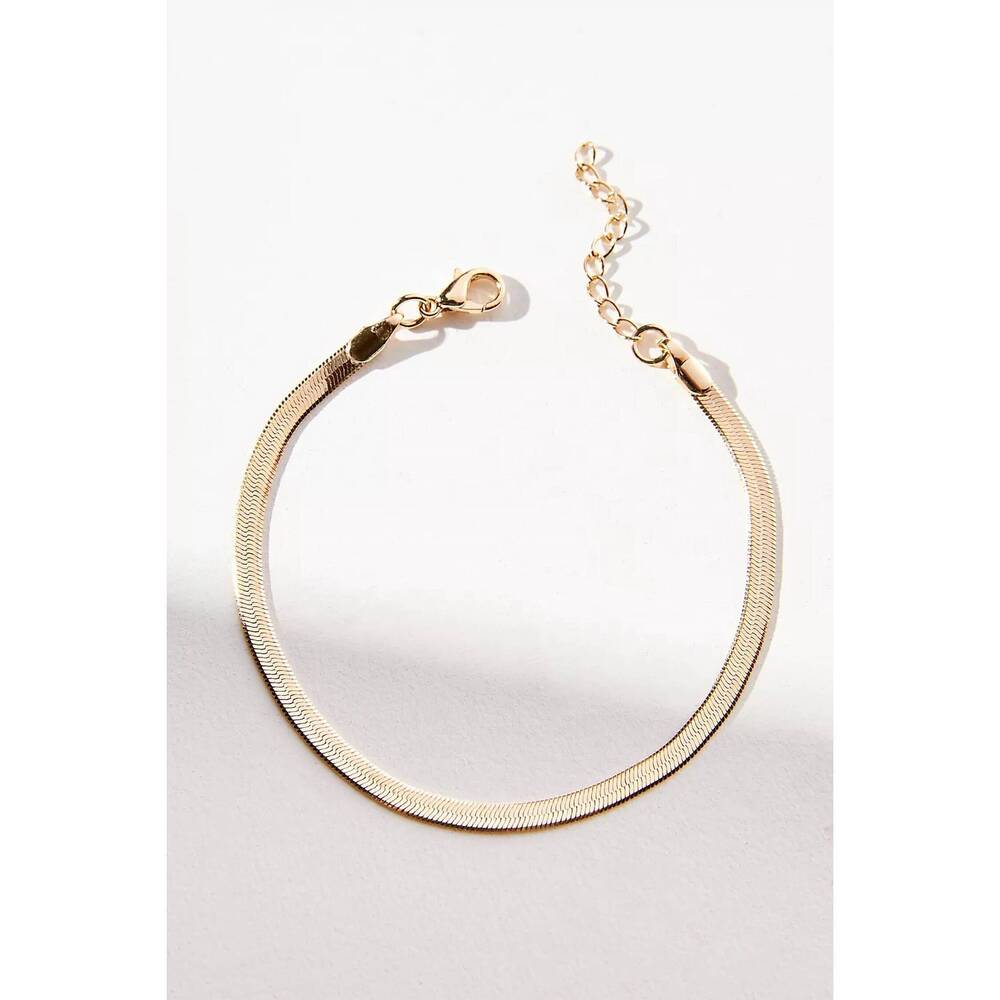 NEW ALEXA LEIGH women's mini snake bracelet in gold